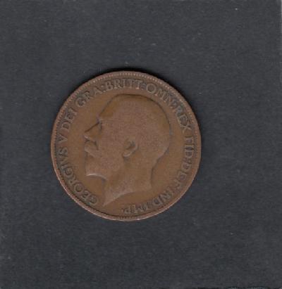 Beschrijving: 1/2 Penny GEORGIUS V 